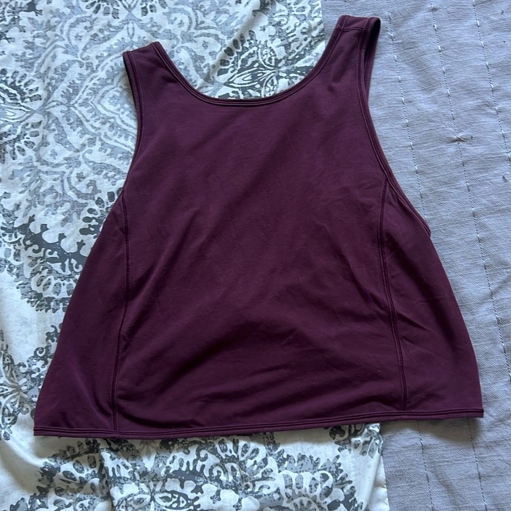 Lululemon Work Out Tank Top Criss Cross